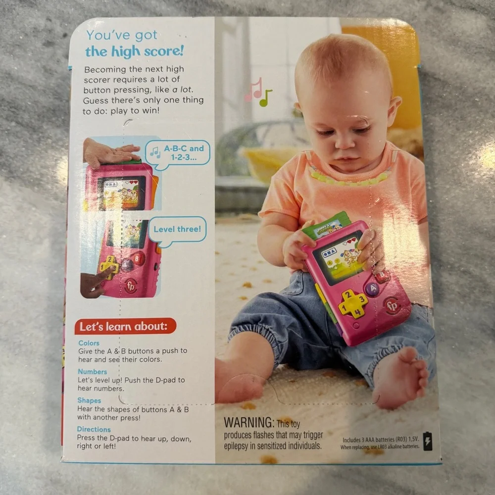 Fisher-Price Lil'‎ Gamer Toy Pink 6-36m NEW Baby Toddler Learning Educational